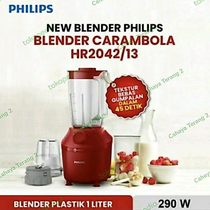 BLENDER PHILIPS 1 LITER/BLENDER PHILIPS PLASTIK 1 LITER HR 2042 PM99
