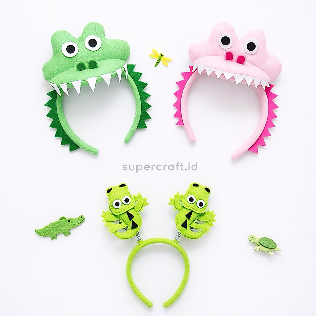 Bando Buaya Kostum Buaya Crocodile Topeng Buaya Hijau Kostum Karakter Hewan Bando Buaya Crocodile Al