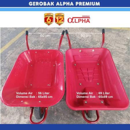 Ketubruk_ Gerobak Dorong / Angkong - Alpha Bak Plastik Tebal Anti Pecah/Gerobak Alpha Berkualitas