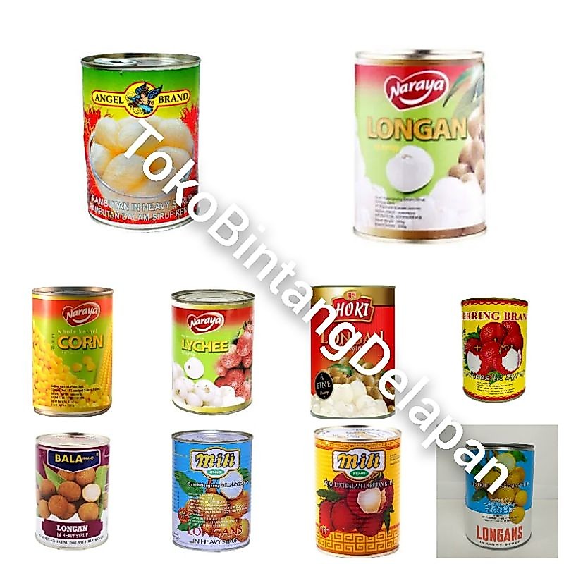 Naraya/Mili/Mychef/Herring/Angel Brand/Bala/Red Boat Brand Longan /Lychee Kaleng