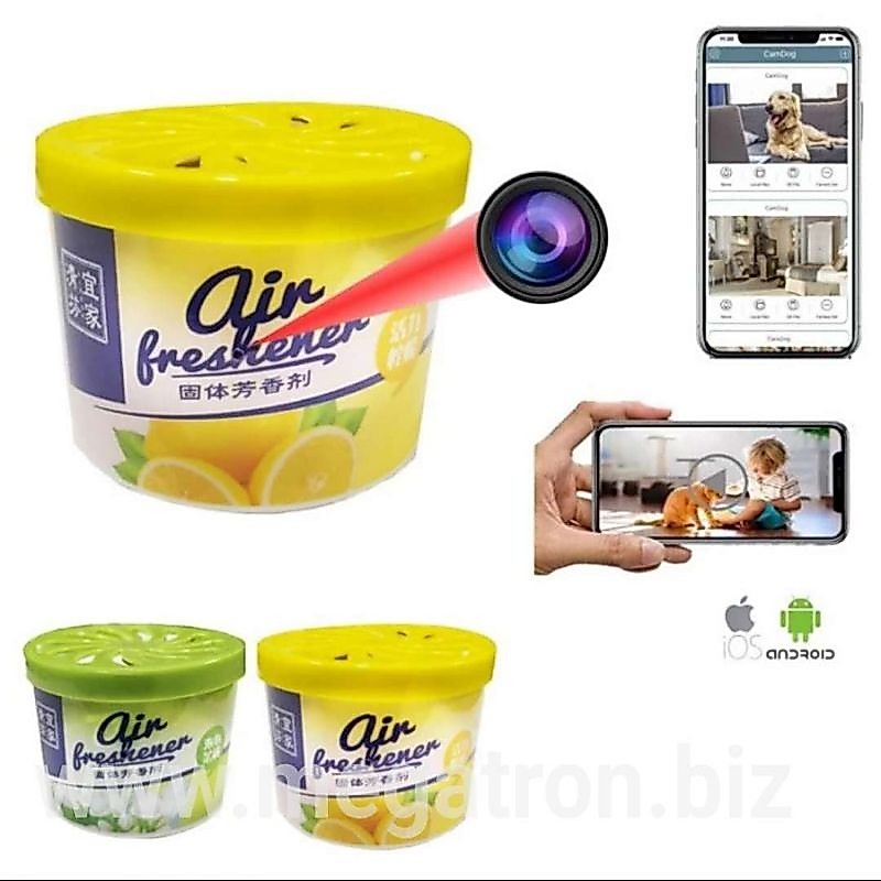 Wifi Spy Camera model Air Freshener - Kamera Pengintai bisa pantau live lewat HP Android/iOS