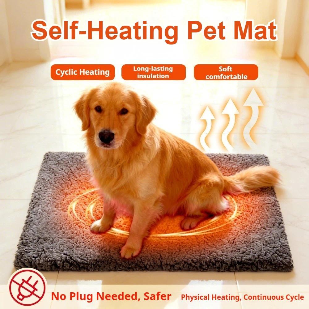 Self ming Cat Bed, Extra m Self Heating Pad for Cats & Dogs, AntiSlip Thermal Pet Mat, Washable Cove