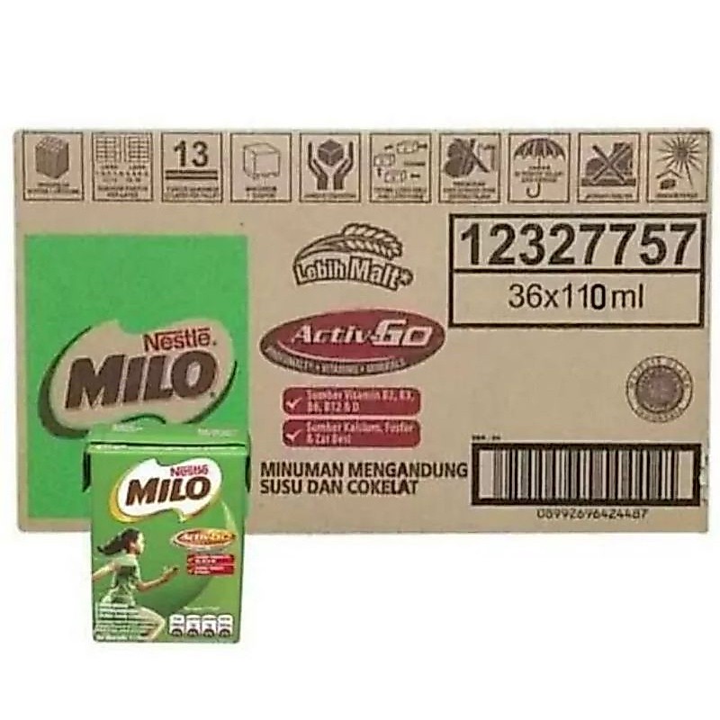 1 DUS/36 PCS SUSU MILO 110ML
