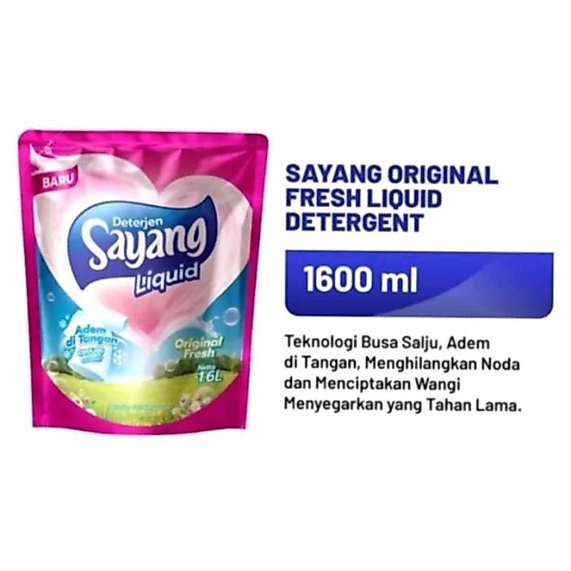 Detergen Sayang Liquid 1.6Liter