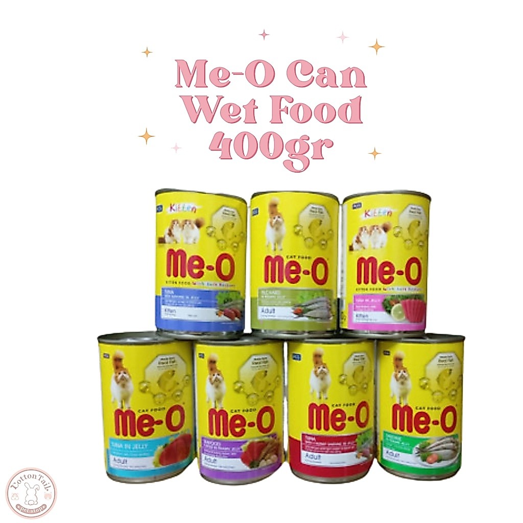 [KALENG] Me-O KALENG 400gr Wet Cat Food - Meo Makanan Kucing Basah 400gr