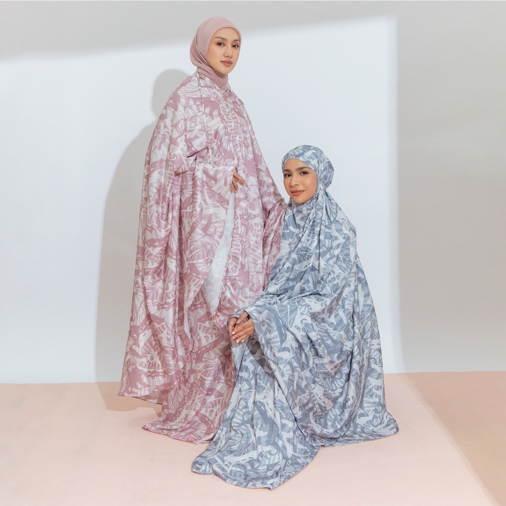 Lozy Hijab - Miraya Prayer Set (Mukena Set Pattern 2in1 Bahan Silk Jacquard)