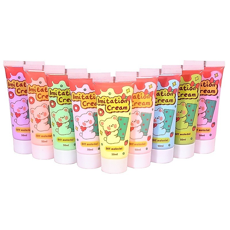 Imitation Cream Deco Cream 50gr Banyak Warna Dekorasi DIY Case Warni Kualitas Cream Seni Imitation C