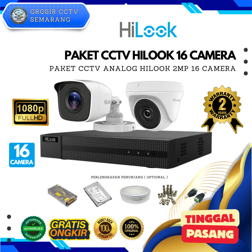 Hilook Paket CCTV 16 Camera 2MP 16 Chanel