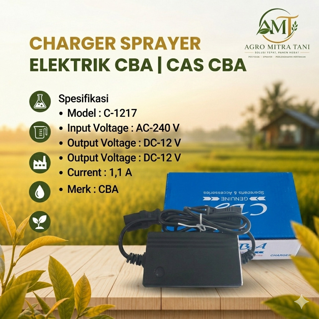 CHARGER SPRAYER ELEKTRIK CBA | CAS CBA