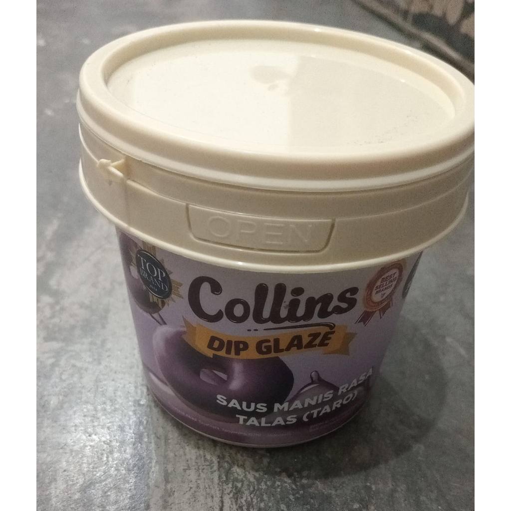 DIP GLAZE 300GR UNTUK OLESAN DONAT RASA TARO/TALAS/TOPPING KUE