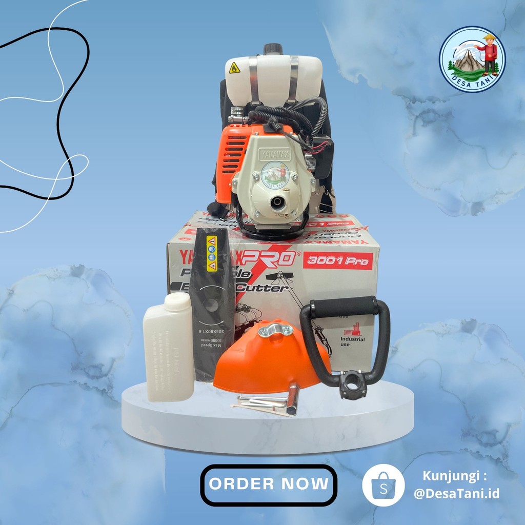 Mesin Potong Rumput Yamamax Pro 3001 Pro (2 Tak)