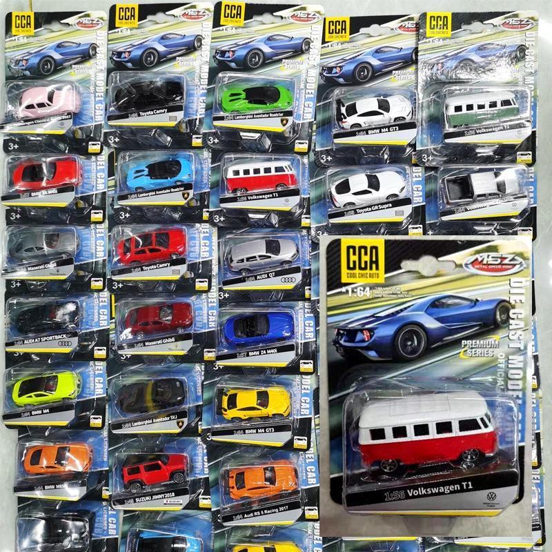 CCA MSZ 1:62 Volkswagen Bus Collection Racing Alloy Car Model Children's Toy Car Casting Pullback Fu