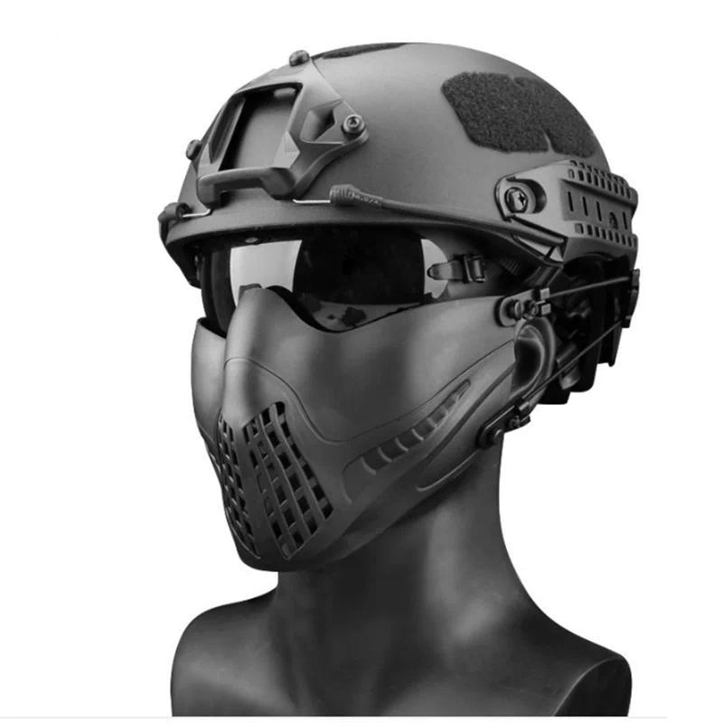 New Tactical Mask Paintball Mask Strike Steel Half Face Mask Outdoor Protective Equipment