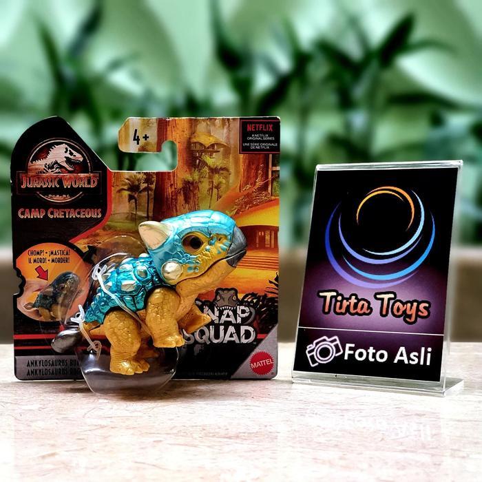 MATTEL SNAP SQUAD WAVE 6 DINO ANKYLOSAURUS METALIK JURASSIC WORLD