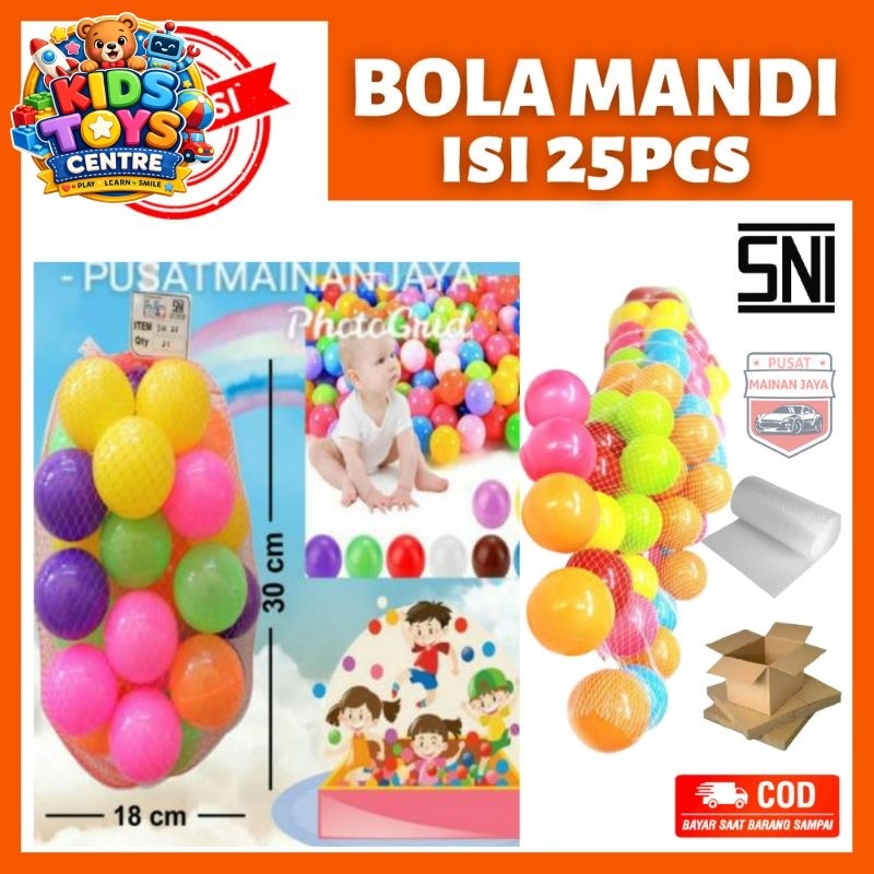 Mainan Bola Mandi Bola Anak Bayi Murah mandi bola anak isi 25pcs