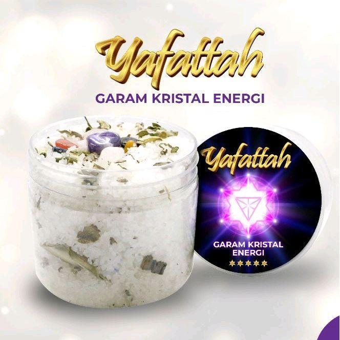 YaFattah Garam Kristal Energi Himalaya 400g - Serbuk Garam Alami untuk membersihkan tubuh Mandi