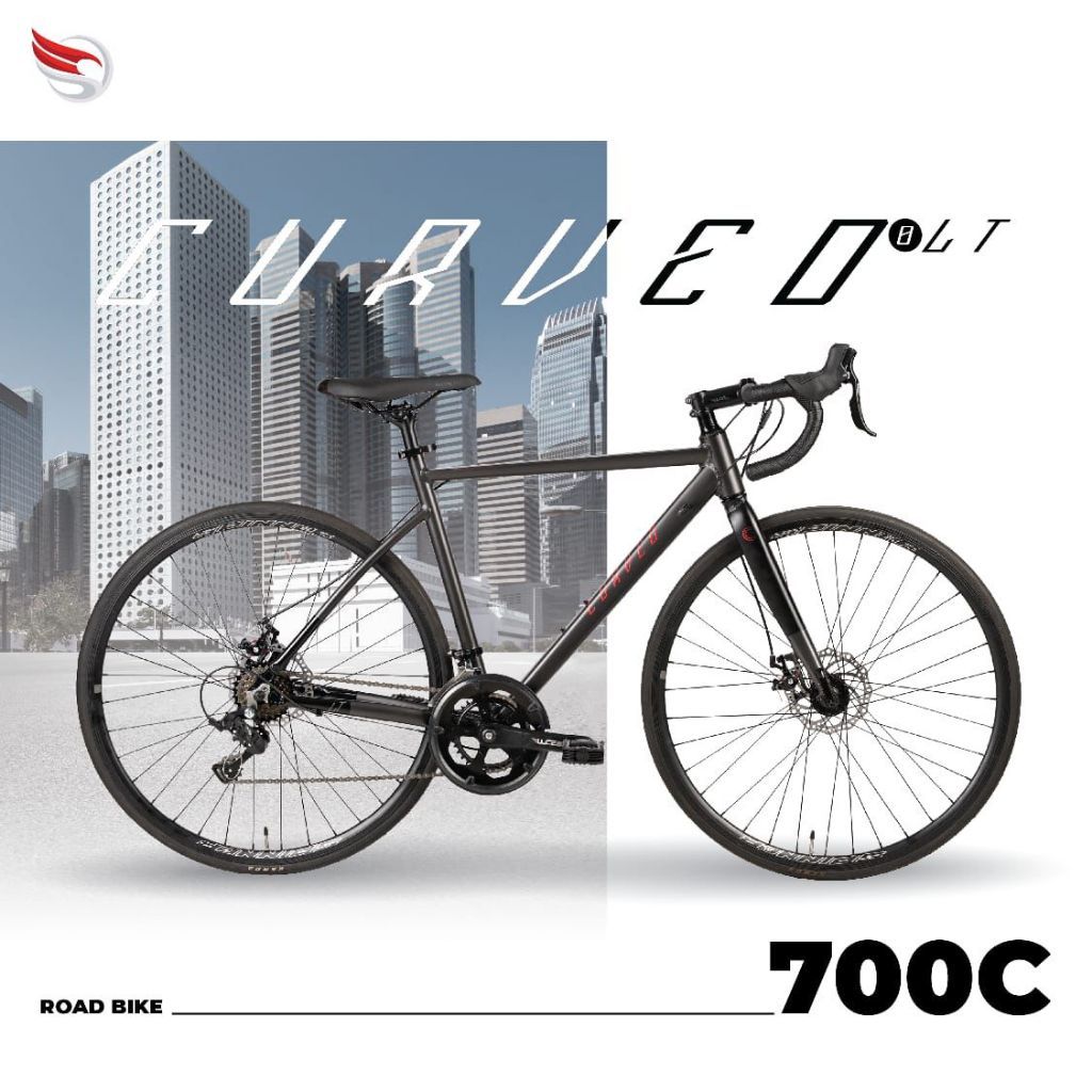 TERMURAH SEPEDA BALAP ELEMENT CURVED 8 LT 700C