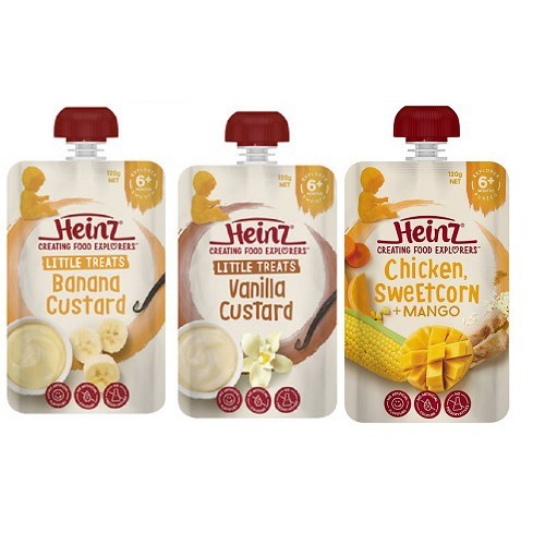 Bubur Bayi Heinz Baby Food Pouches 6+ Months