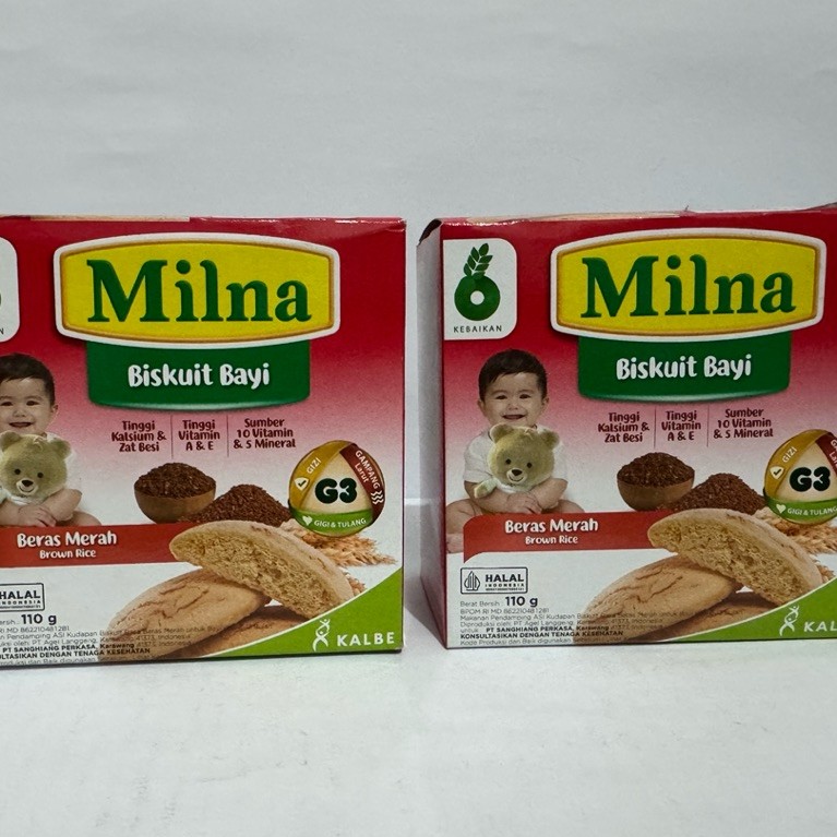 Milna Biskuit Bayi 110gr Biskuit Rusk Biskuit MPASI Cemilan Anak Bubur Bayi Bubur MPASI Makanan Bayi