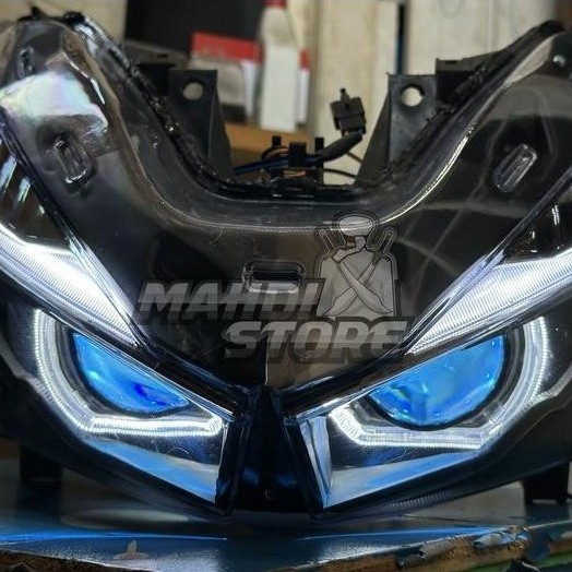 Custom Headlamp Lampu Vario 125 150 OLD NEW LED PROJIE BILED WST AES - V125/150LED-OLD