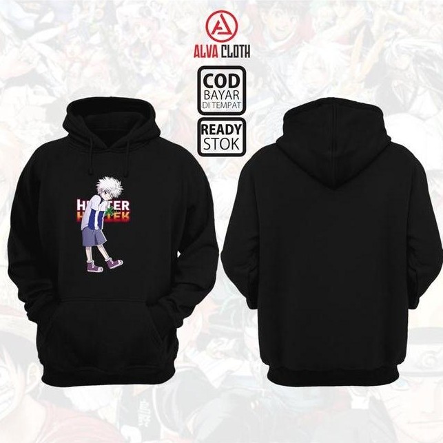 SALE TERLARIS=[TrendFashion02] KILLUA HUNTER X HUNTER 04 | Hoodie Anime Jepang | Sweater Distro | Zi