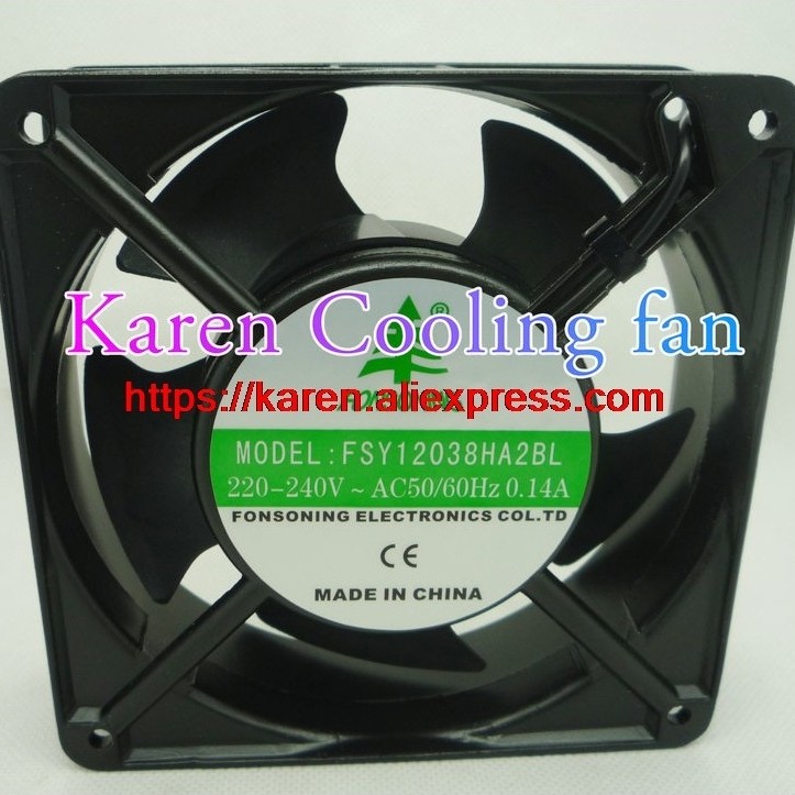 FONSONING 12cm FSY12038HA2BL BT220 12038S2X 12038B2XL 12038S2XT A120BBF-220A2 12038 220v cooling fan