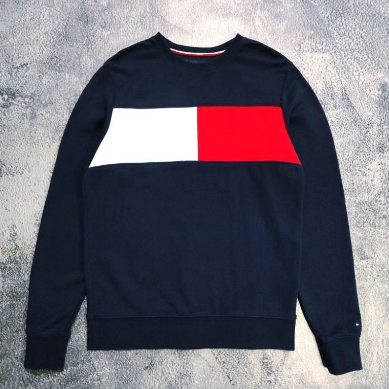 crewneck tommy hilfiger big logo