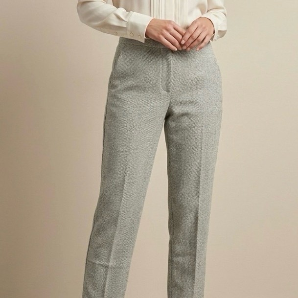 H&M tweed formal pants / celana kantor (preloved)