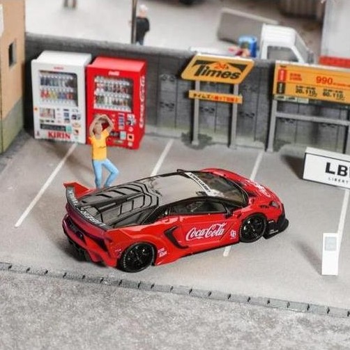 LBWK 1/64 LB SILHOUETTE LAMBORGHINI AVENTADOR GT EVO LP700 SPOON COCA COLA JPS DIECAST MOBIL PAJANGA