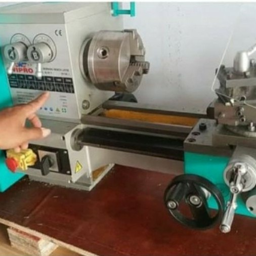NEW Mesin Bubut Besi Wipro BV20L / BV 20 L Bench Lathe Bubut Besi Cekam 3