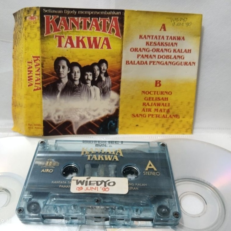 kaset pita IWAN FALS KANTATA TAKWA press pertama