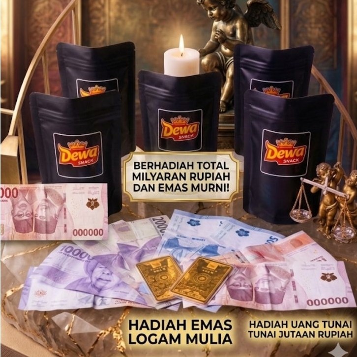 BERHADIAH UANG DAN EMAS DEWA SNACK VIRAL