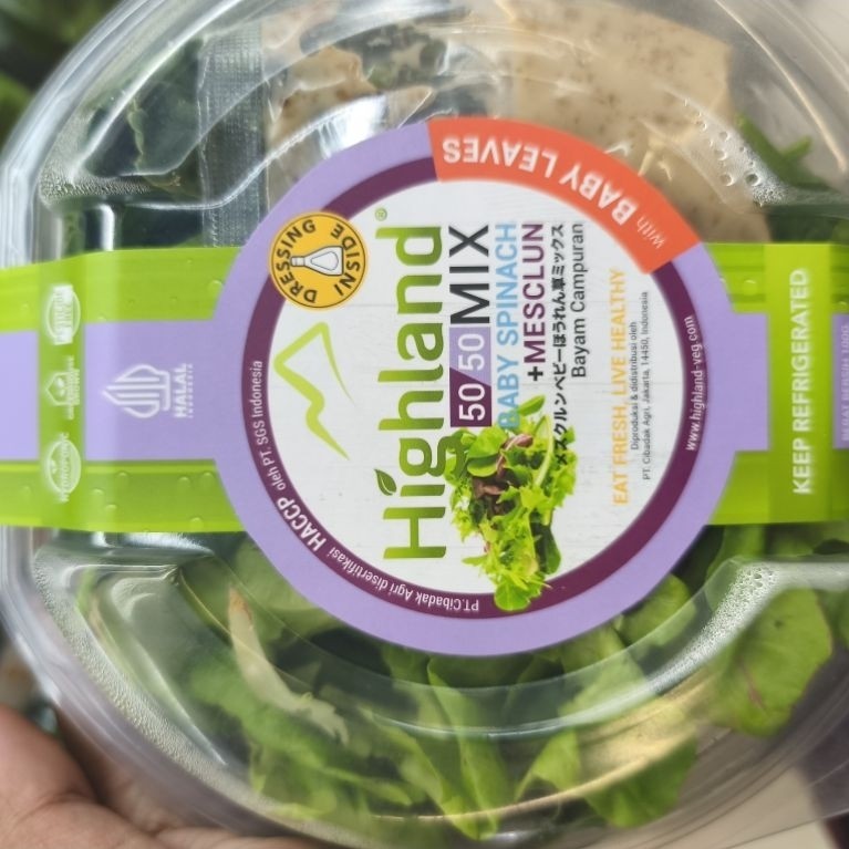 highland nuscleum salad mix 100 gram fresh