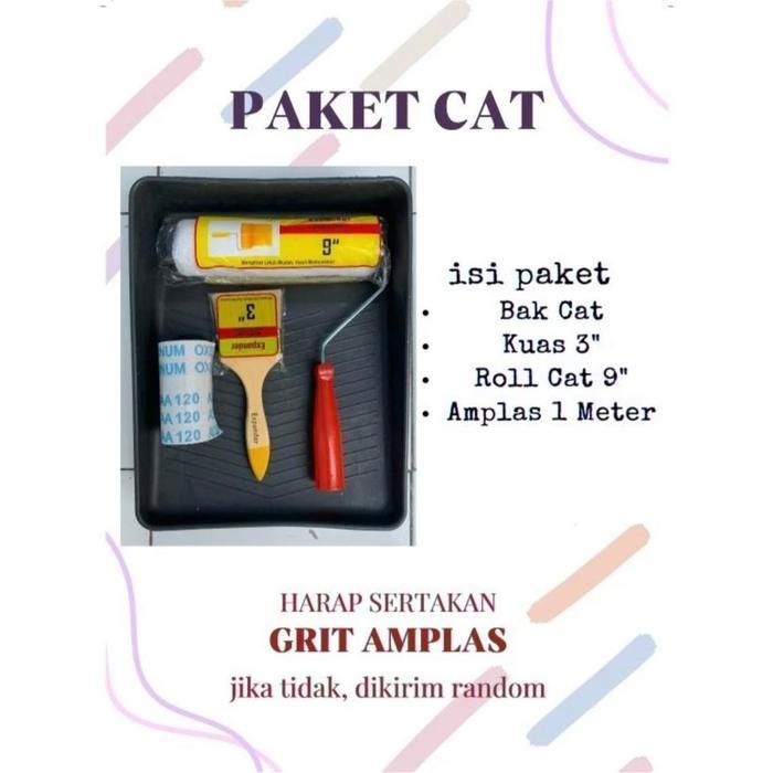 PAKET ALAT CAT TEMBOK MURAH / ALAT PERTUKANGAN / CAT TEMBOK Kotak - Paket Murah