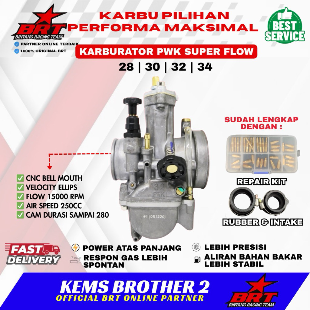 KARBURATOR KARBU BRT PWK 32 SUPERFLOW ORIGINAL