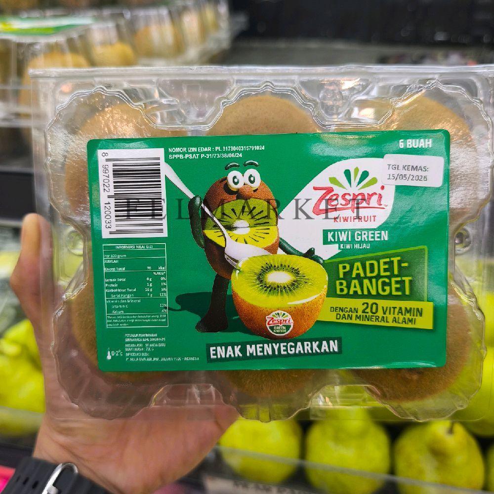 Buah Kiwi Zespri Green Fresh / Buah Kiwi Hijau Zespri Isi 6 Pcs / Pack