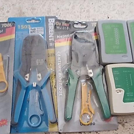 Tang Crimping Kabel LAN RJ45 dan Tester LAN RJ45 Second