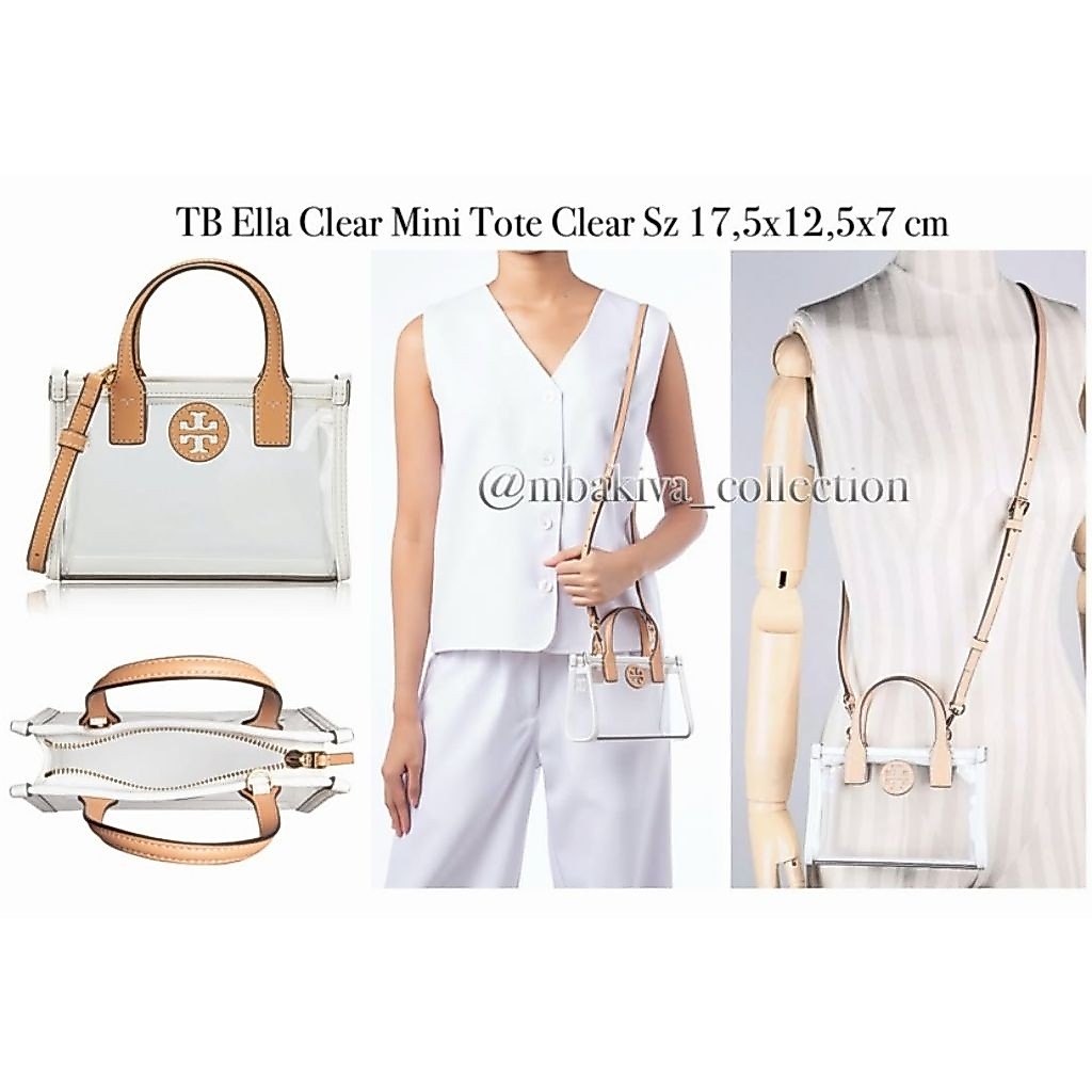 TB Ella Clear Mini Tote Clear