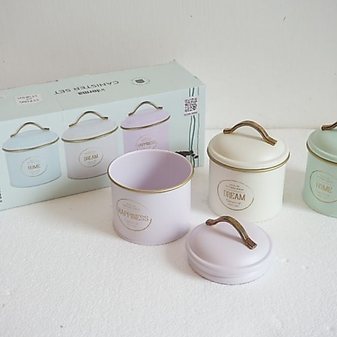 CANISTER SET BY INFORMA/CANISTER INFORMA/METAL SERIES CANISTER/SPICE BOWL W/TRAY