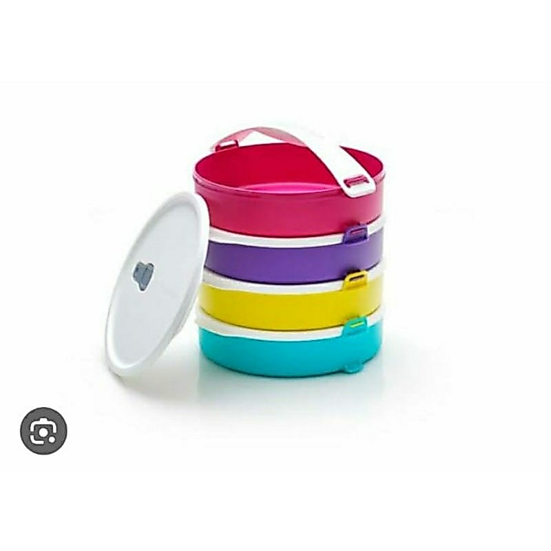 Rantang susun plastik 880 ml kedap udara untuk bekal dan hantaran piknik