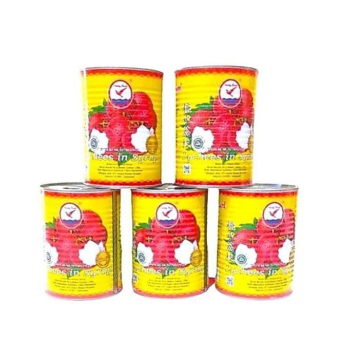Cod,Bisa- Buah Sirup Leci Lychee Lecy Lechy Longan Cokctail Syrup Kaleng Herring Harvest Delht Ikps 