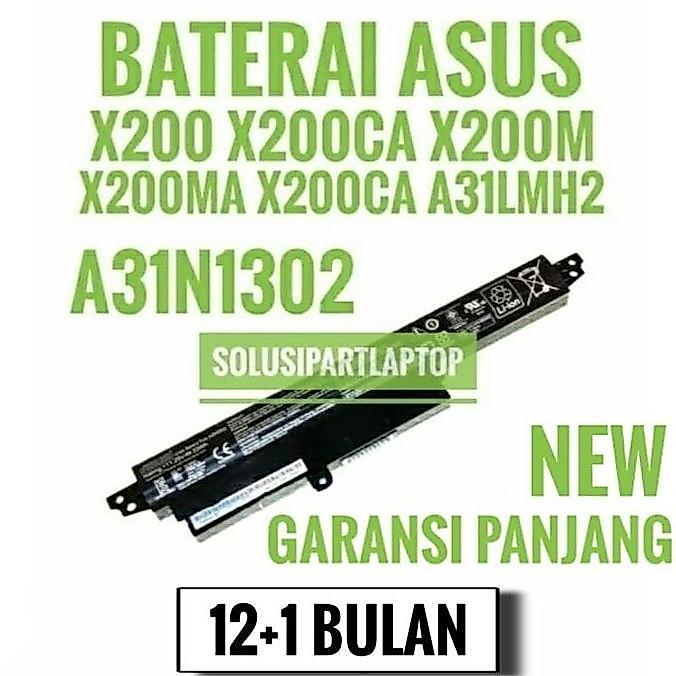 TERMURAH - Baterai Battery Laptop asus X200 X200M X200MA X200CA Hitam