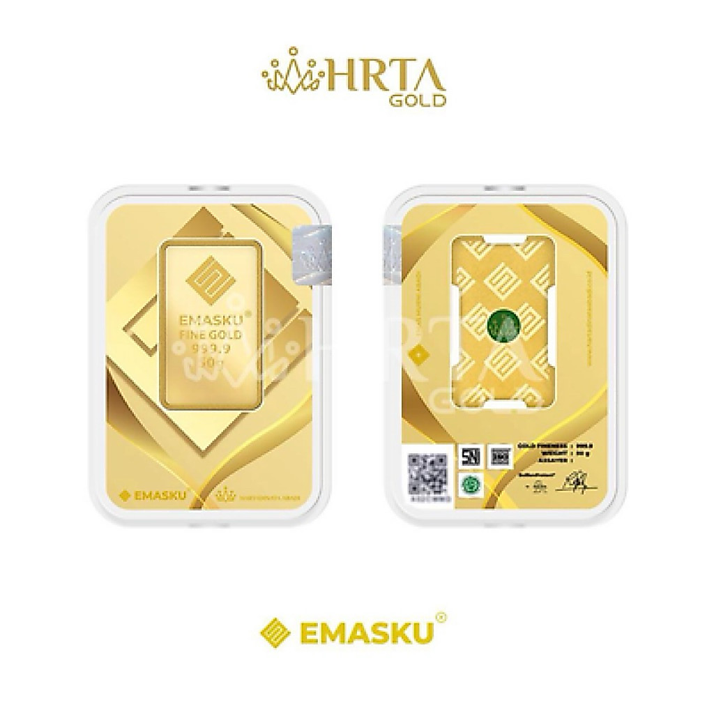 LM EMASKU HARTADINATA 50gr 50 gr 50gram 50 gram LOGAM MULIA 999.9 FINE GOLD ORIGINAL
