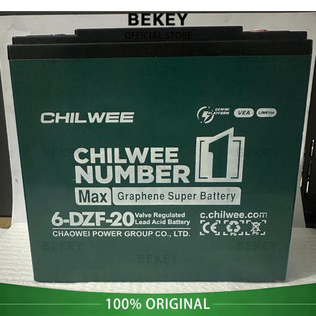 Aki Sepeda Listrik CHILWEE 6-DZF-20 / 6DZF20 - Baterai Sepeda Listrik 12V - 20AH