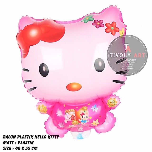 Balon Plastik Hello Kitty / Balon Hello Kitty