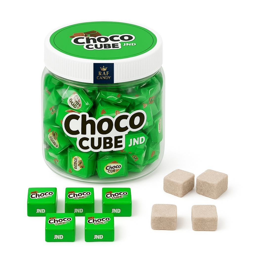 JND CHOCO CUBE COKLAT TUBE TOPLES ISI 120 COKELAT CHOCOLATE CEMILAN ANAK GROSIR MURAH SNACK SEHAT MI