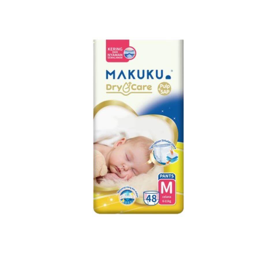 Makuku Popok Bayi Dry Care Tape M 48 pcs