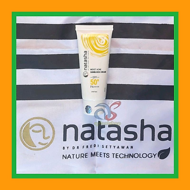 SBMOISTACNE. Natasha Moist Acne Sunblock Cream SPF 50+ PA++++