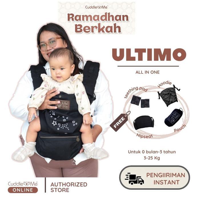 Promo Best CuddleMe ULTIMO AERO Carrier Gendongan Bayi Depan SSC Hipseat M Shape Newborn 0-3 Tahun 2