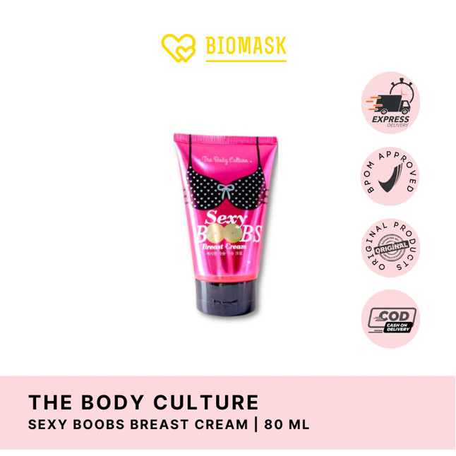 BIOMASK - Sexy Boobs Breast Cream 80 ml - 1 Pcs Pengencang Pembesar Payudara The Body Culture BPOM O